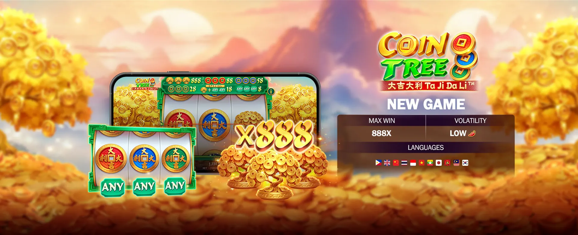 Taya365 mobile app on smartphone, showcasing online casino games